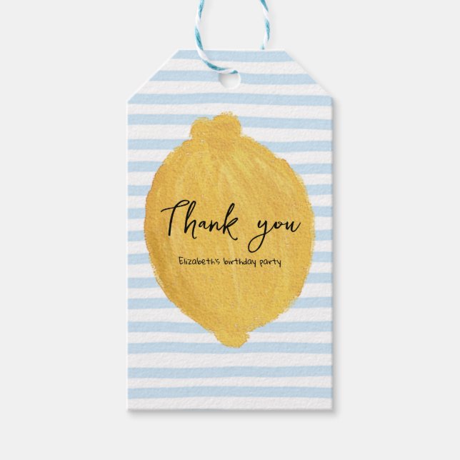 Etiqueta de Presente Retangular de Festa de aniver (Frente)