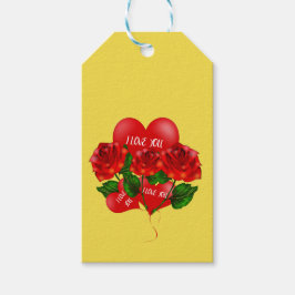 Etiqueta de presente romântica