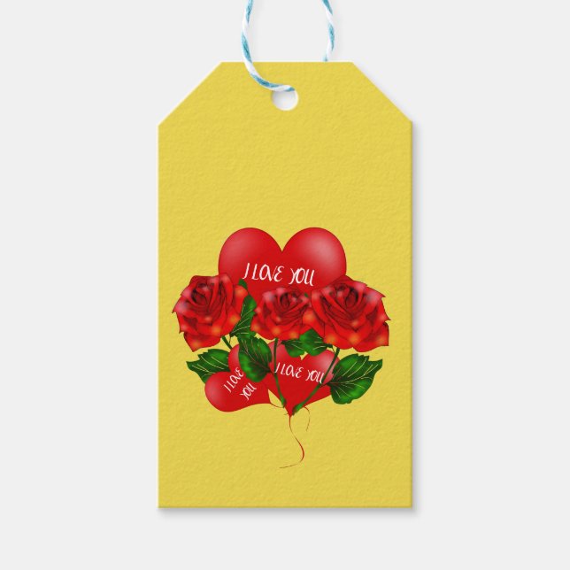 Etiqueta de presente romântica (Frente)