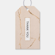 Etiqueta de presente rosa e dourada / etiqueta de