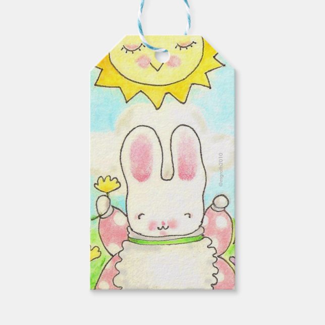 Etiqueta de presente Sunny Bunny (Frente)