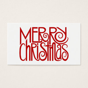 Etiqueta de Presente Vermelho Feliz Natal