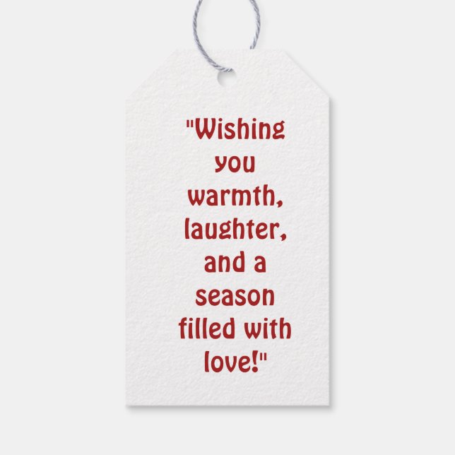 Etiqueta de presentes (Verso)