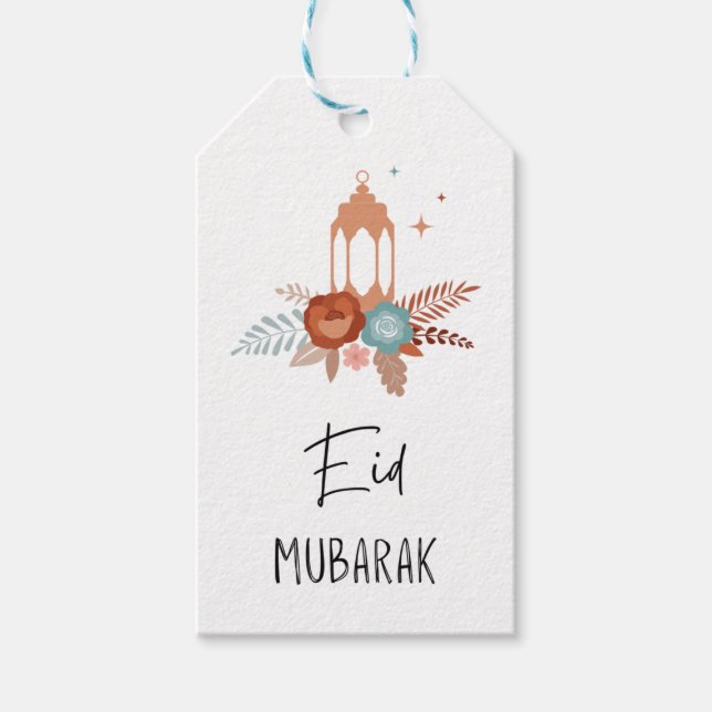 Etiqueta de presentes Boho Eid Mubarak (Frente)