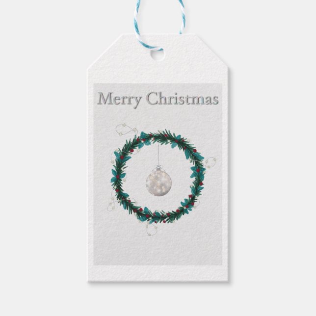 Etiqueta de presentes com ilustração de Natal (Frente)