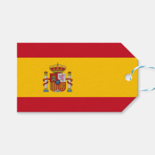 Etiqueta de presentes com sinalizador de Espanha