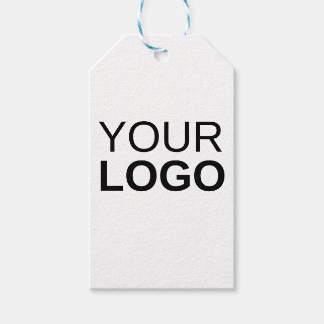 Etiqueta de presentes com vinho azul e branco (Frente)