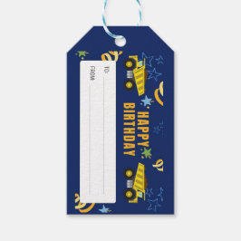 Etiqueta de presentes de aniversário