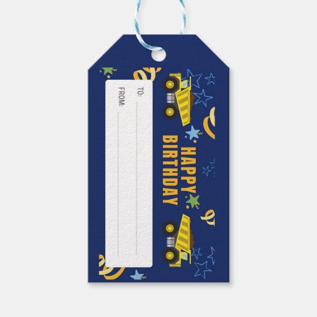 Etiqueta de presentes de aniversário (Frente)