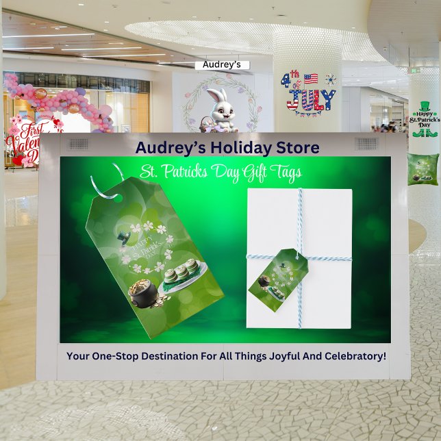 Etiqueta de presentes de Dia de São Patrício (Criador carregado)