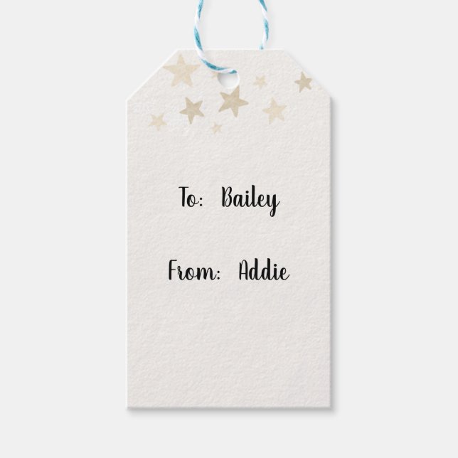 Etiqueta de presentes de feriados felizes (Frente)