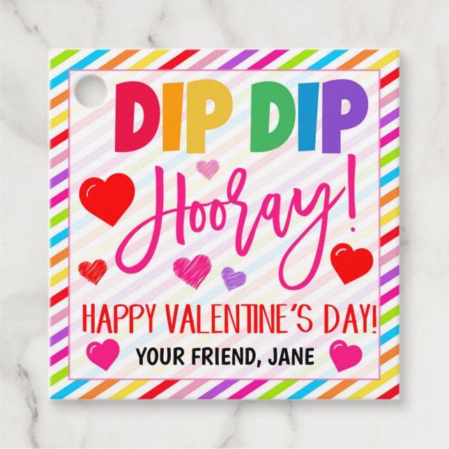 Etiqueta de presentes de namorados (Frente)