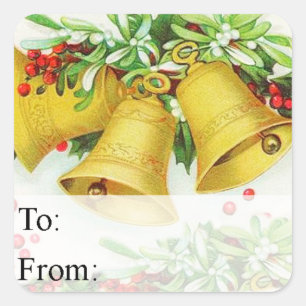 Etiqueta de presentes de natais vintages