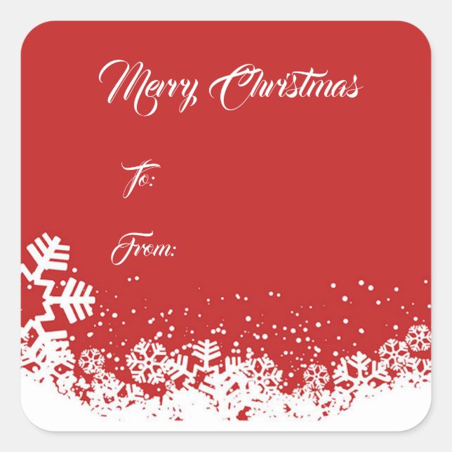 Etiqueta de presentes de Natal (Frente)