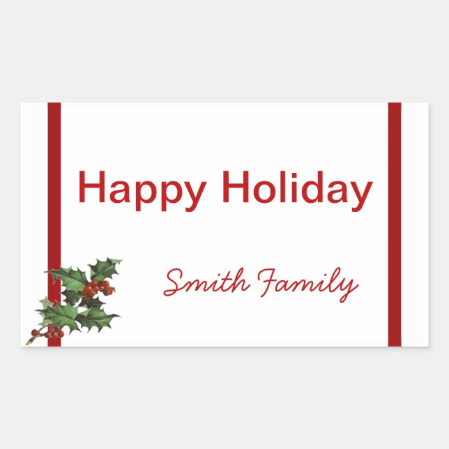 Etiqueta de presentes de Natal com nome personaliz (Frente)