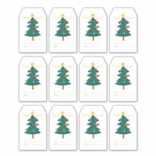 Etiqueta de presentes de Natal do Sticker Xmas apr