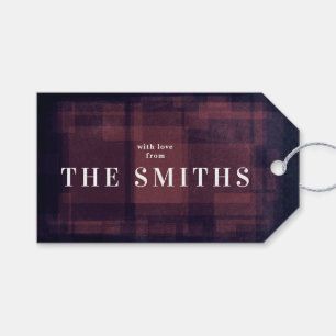 Etiqueta de presentes de Natal no giz do marinho