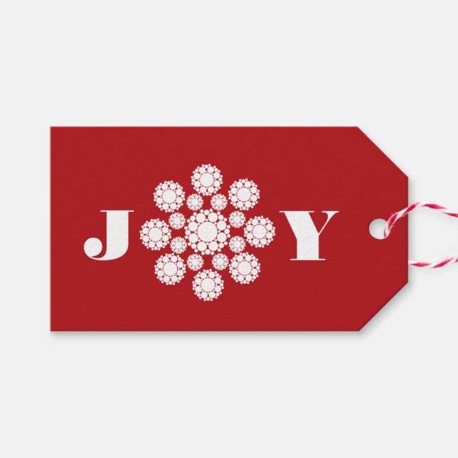 Etiqueta de presentes de Natal para Joy Ornament F (Frente (horizontal))