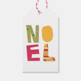 Etiqueta de presentes de Natal para Noel Boho Retr