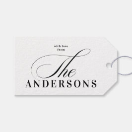 Etiqueta de presentes de Natal para nome simples d