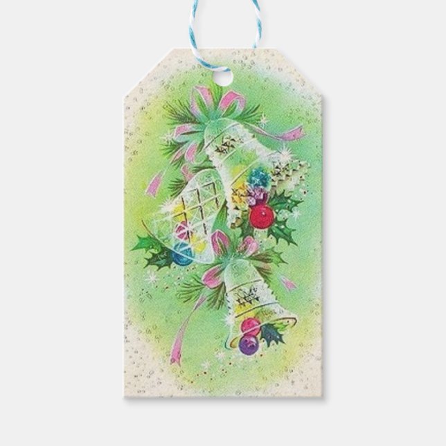 Etiqueta de presentes de Natal retrógrado (Frente)