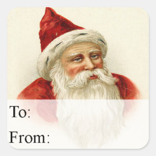 Etiqueta de presentes de Papais noeis antigos