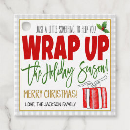 Etiqueta de presentes de papel de enrolamento de N