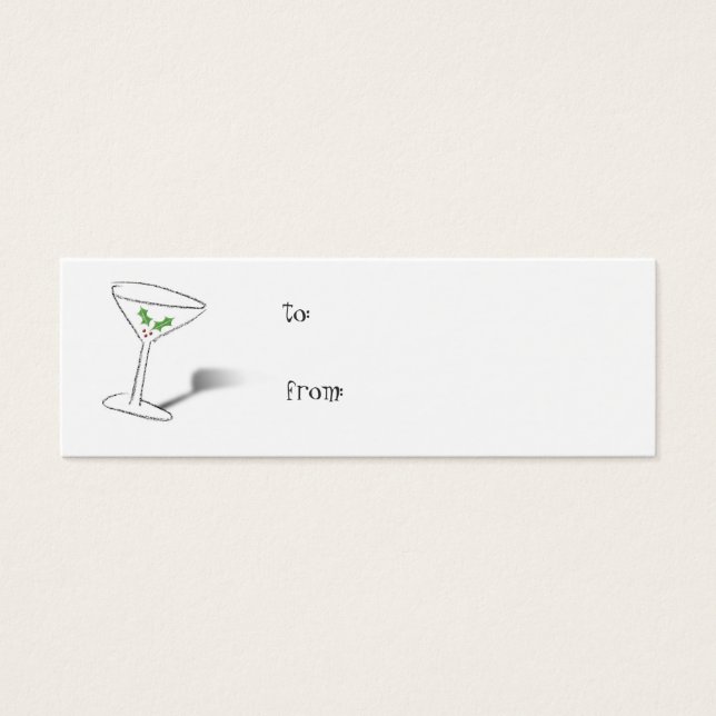 Etiqueta de presentes de saudações de férias (Frente)