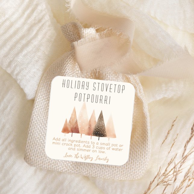 Etiqueta de presentes de Stovetop Potpourri (Criador carregado)