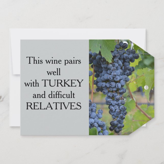 Etiqueta de presentes de vinho (Frente)