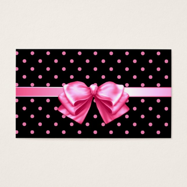 Etiqueta de presentes do Bolinhas rosa (Frente)