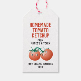 Etiqueta de presentes do Ketchup de Tomato Homemad