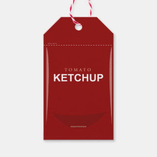Etiqueta de presentes do Ketchup de Tomato Vermelh