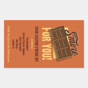 Etiqueta de presentes do kit de Smores DIY para ca