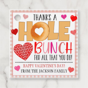 Etiqueta de presentes do namorados Bagel