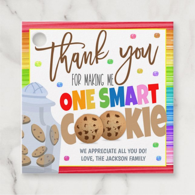 Etiqueta de presentes do professor (Frente)