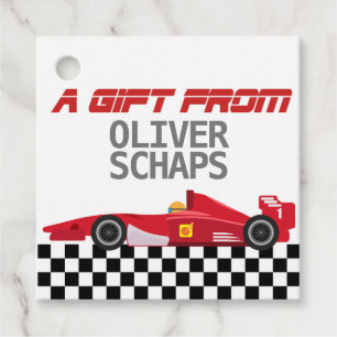 Etiqueta de presentes F1 Racer