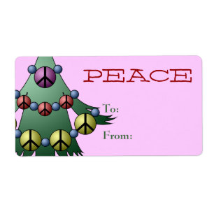 Etiqueta de presentes Modelo para/da árvore natalí