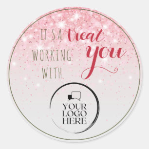 Etiqueta de presentes para logotipos comerciais si