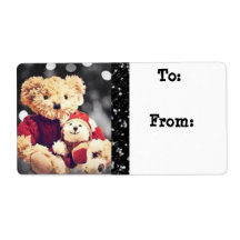 Etiqueta de presentes para urnas de Natal