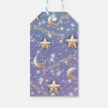 Etiqueta de presentes personalizada de aniversário