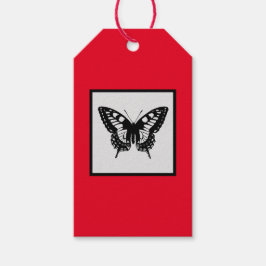 Etiqueta de presentes: PRETO E VERMELHO