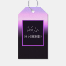 Etiqueta de presentes sunset de lavanda