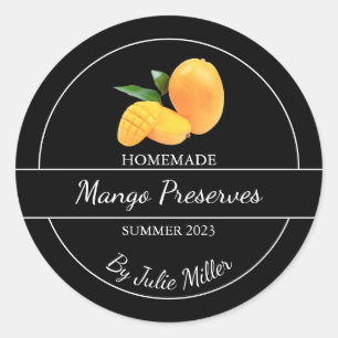 Etiqueta de Preservação de Manga Homemade Simples