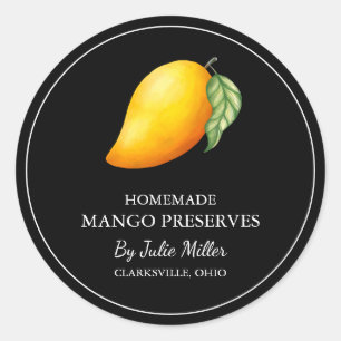Etiqueta de Preservação de Manga Homemade Simples
