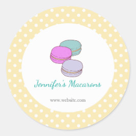 Etiqueta de Produto CUTE para Macaron Bolinhas Ama
