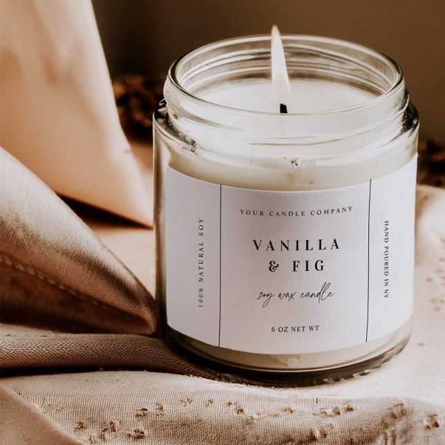 Etiqueta de produto da Vela de tendência Etiqueta  (Criador carregado)