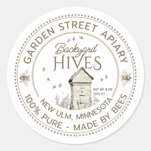 Etiqueta de produto das colmeias do quintal Apijoa