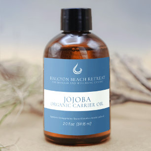 Etiqueta de produto de beleza do óleo portador de