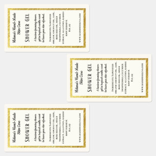 Etiqueta de produto de Chá impermeável simples